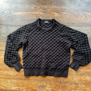 Only Black Textured Knit Top